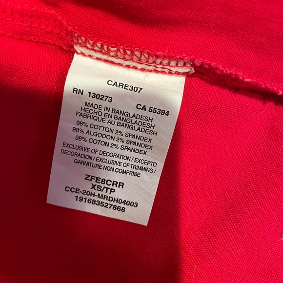 Red Denim Jean jacket, size x small ladies, new with tags! - Picture 3 of 7